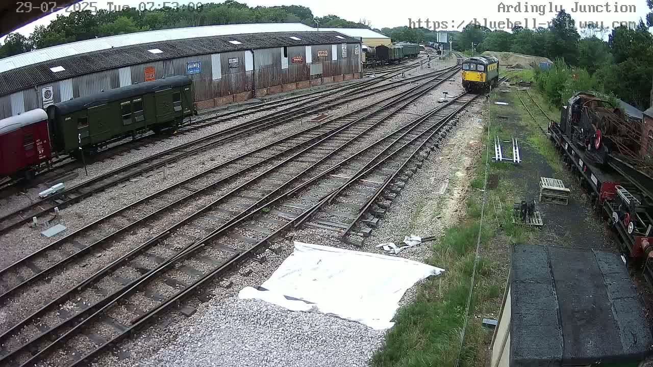 Sheffield Green, Bluebell Railway, Sheffield Park Station Ardingly Junction Live Cam - Uckfield, Wealden, East Sussex, South East, England, United Kingdom