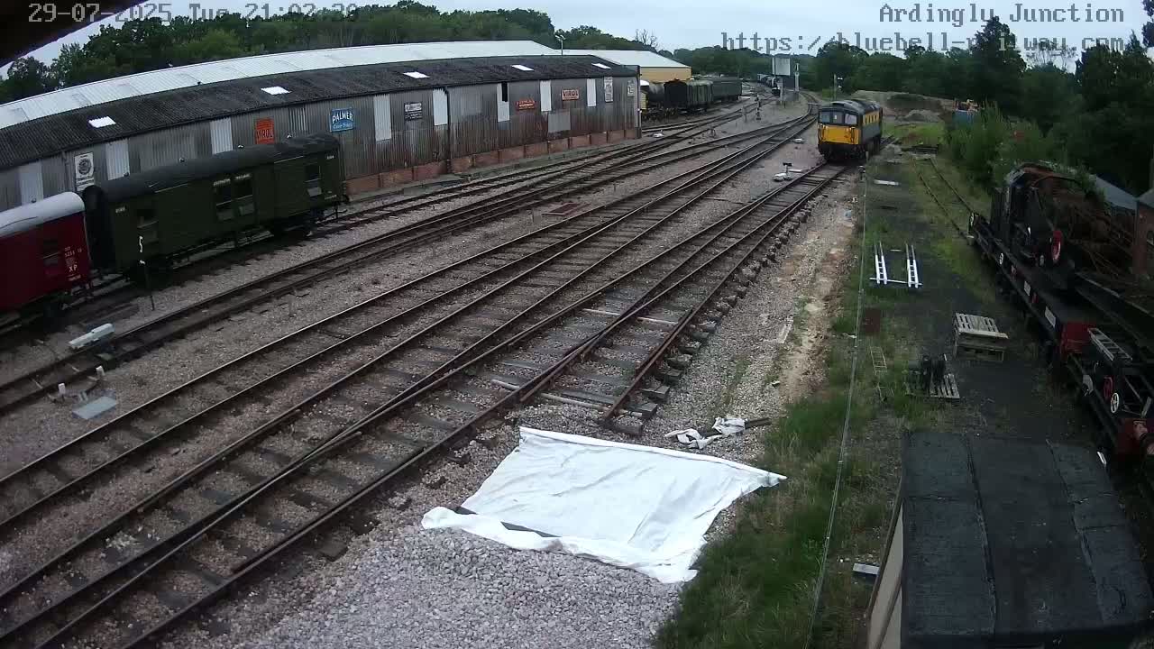 Sheffield Green, Bluebell Railway, Sheffield Park Station Ardingly Junction Live Cam - Uckfield, Wealden, East Sussex, South East, England, United Kingdom