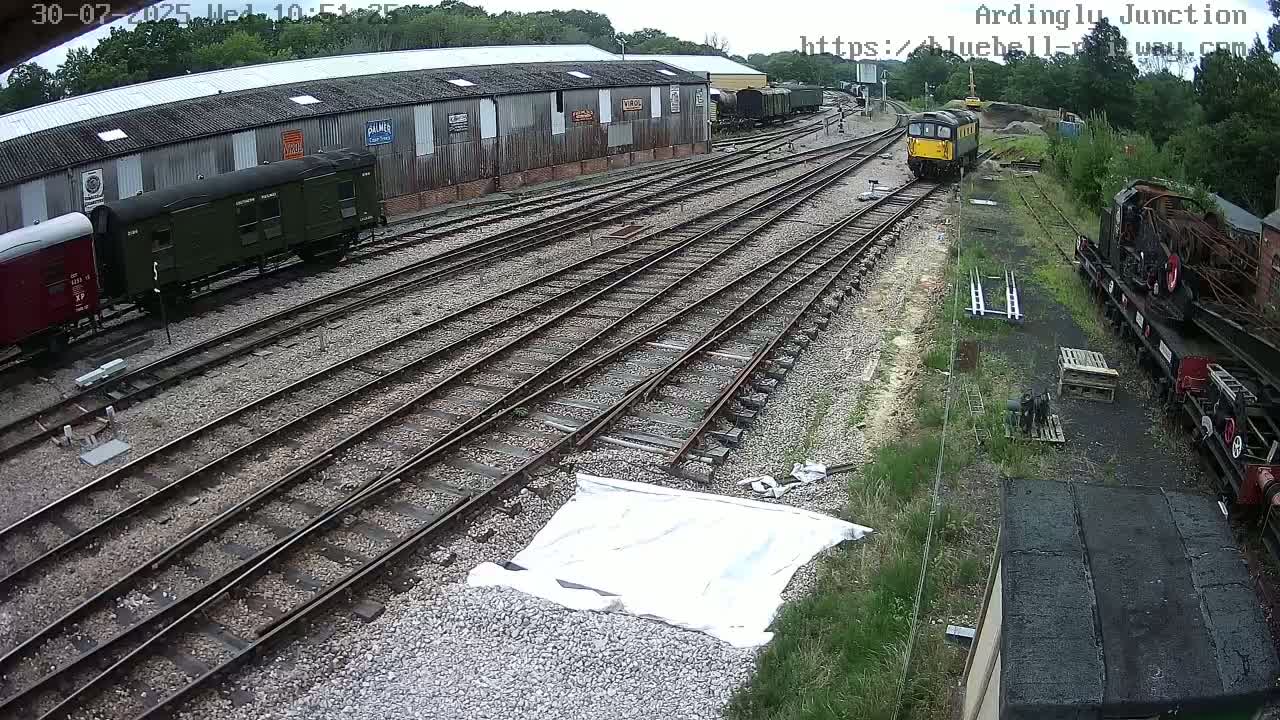 Sheffield Green, Bluebell Railway, Sheffield Park Station Ardingly Junction Live Cam - Uckfield, Wealden, East Sussex, South East, England, United Kingdom