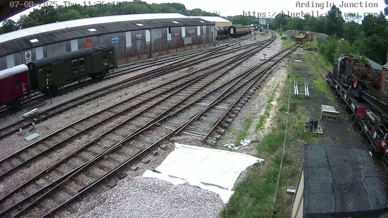 Sheffield Green, Bluebell Railway, Sheffield Park Station Ardingly Junction Live Cam - Uckfield, Wealden, East Sussex, South East, England, United Kingdom