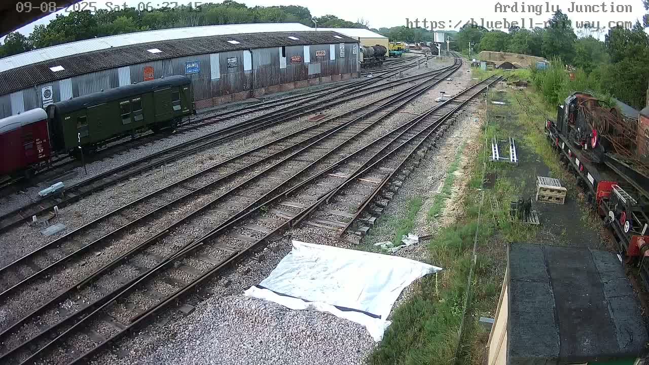 Sheffield Green, Bluebell Railway, Sheffield Park Station Ardingly Junction Live Cam - Uckfield, Wealden, East Sussex, South East, England, United Kingdom