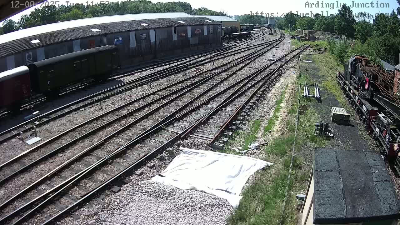 Sheffield Green, Bluebell Railway, Sheffield Park Station Ardingly Junction Live Cam - Uckfield, Wealden, East Sussex, South East, England, United Kingdom