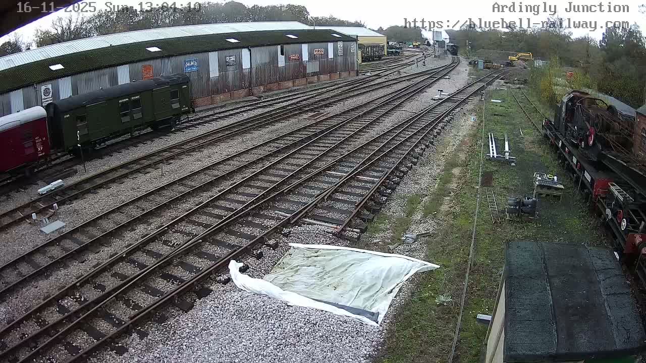 Sheffield Green, Bluebell Railway, Sheffield Park Station Ardingly Junction Live Cam - Uckfield, Wealden, East Sussex, South East, England, United Kingdom