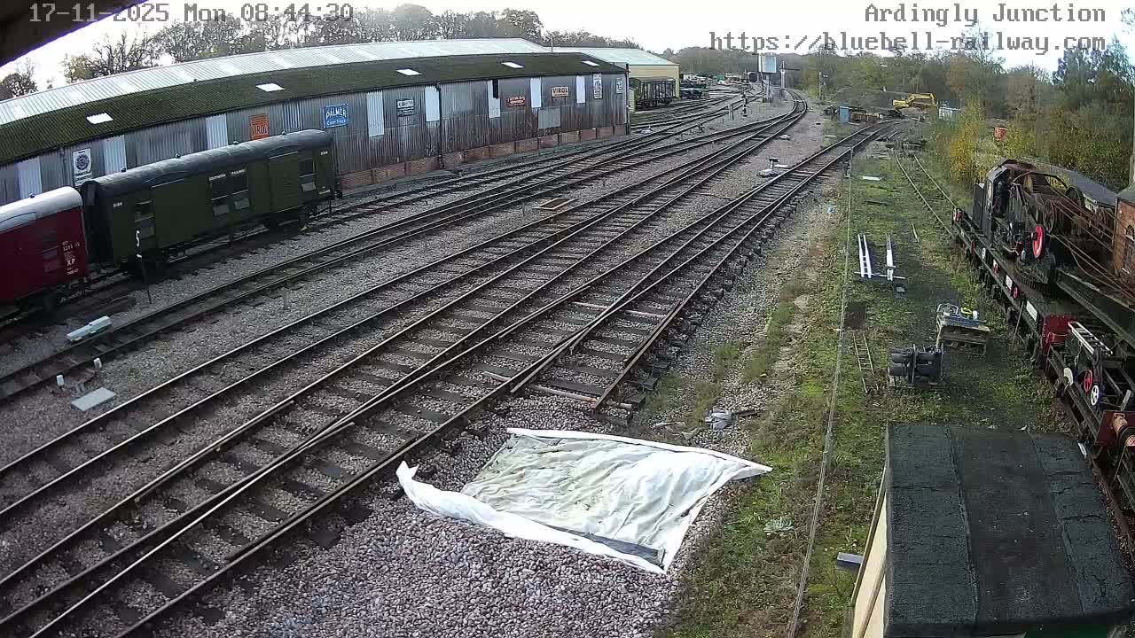 Sheffield Green, Bluebell Railway, Sheffield Park Station Ardingly Junction Live Cam - Uckfield, Wealden, East Sussex, South East, England, United Kingdom