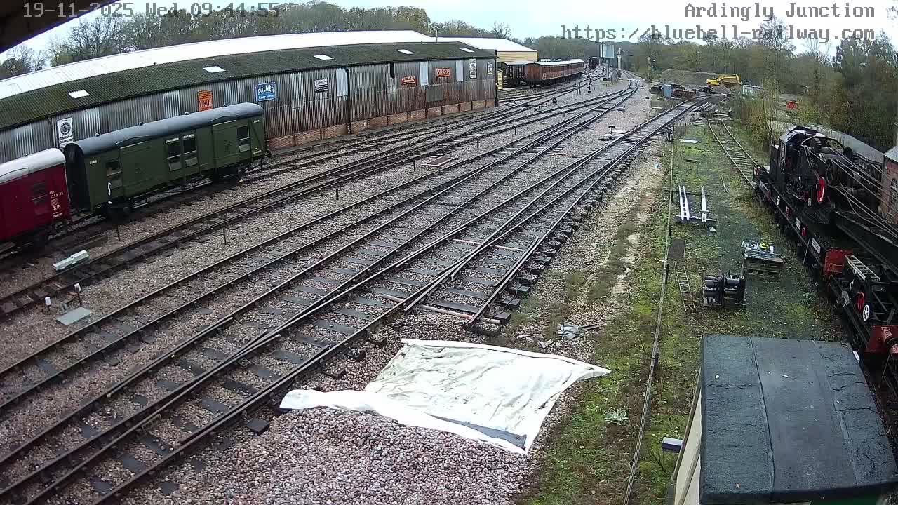 Sheffield Green, Bluebell Railway, Sheffield Park Station Ardingly Junction Live Cam - Uckfield, Wealden, East Sussex, South East, England, United Kingdom