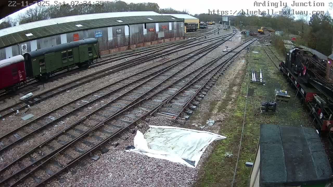 Sheffield Green, Bluebell Railway, Sheffield Park Station Ardingly Junction Live Cam - Uckfield, Wealden, East Sussex, South East, England, United Kingdom