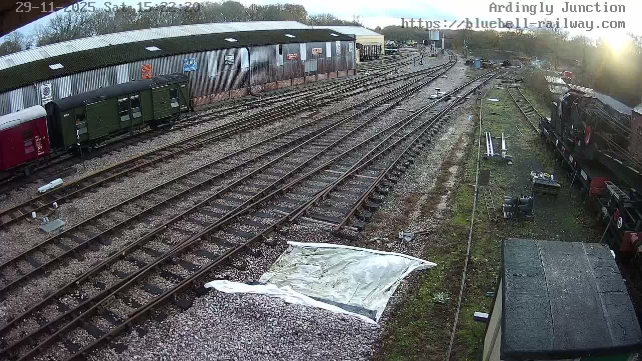 Sheffield Green, Bluebell Railway, Sheffield Park Station Ardingly Junction Live Cam - Uckfield, Wealden, East Sussex, South East, England, United Kingdom