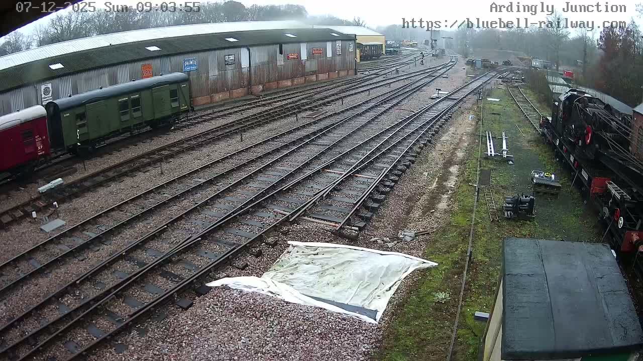 Sheffield Green, Bluebell Railway, Sheffield Park Station Ardingly Junction Live Cam - Uckfield, Wealden, East Sussex, South East, England, United Kingdom