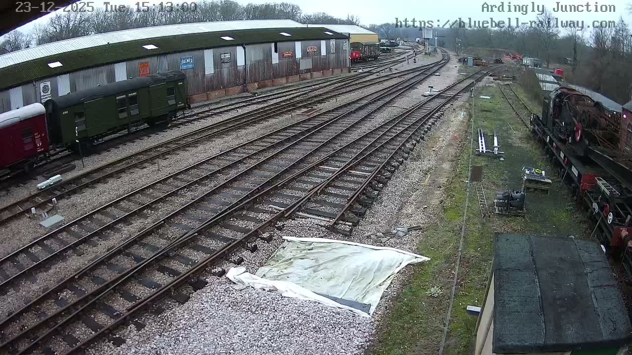 Sheffield Green, Bluebell Railway, Sheffield Park Station Ardingly Junction Live Cam - Uckfield, Wealden, East Sussex, South East, England, United Kingdom