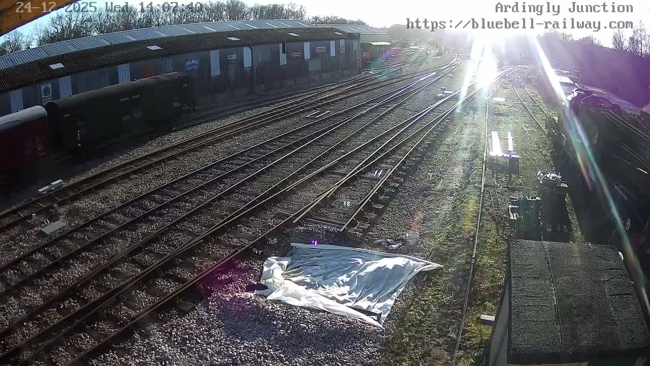 Sheffield Green, Bluebell Railway, Sheffield Park Station Ardingly Junction Live Cam - Uckfield, Wealden, East Sussex, South East, England, United Kingdom