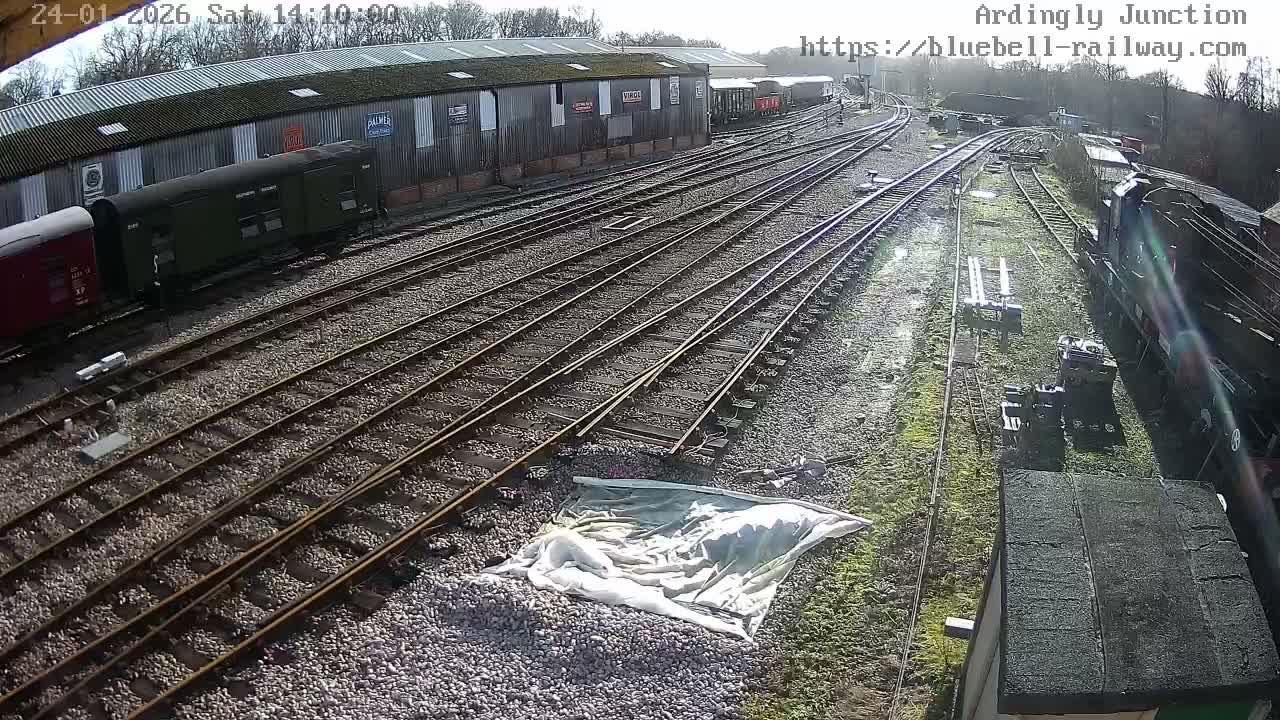 Sheffield Green, Bluebell Railway, Sheffield Park Station Ardingly Junction Live Cam - Uckfield, Wealden, East Sussex, South East, England, United Kingdom