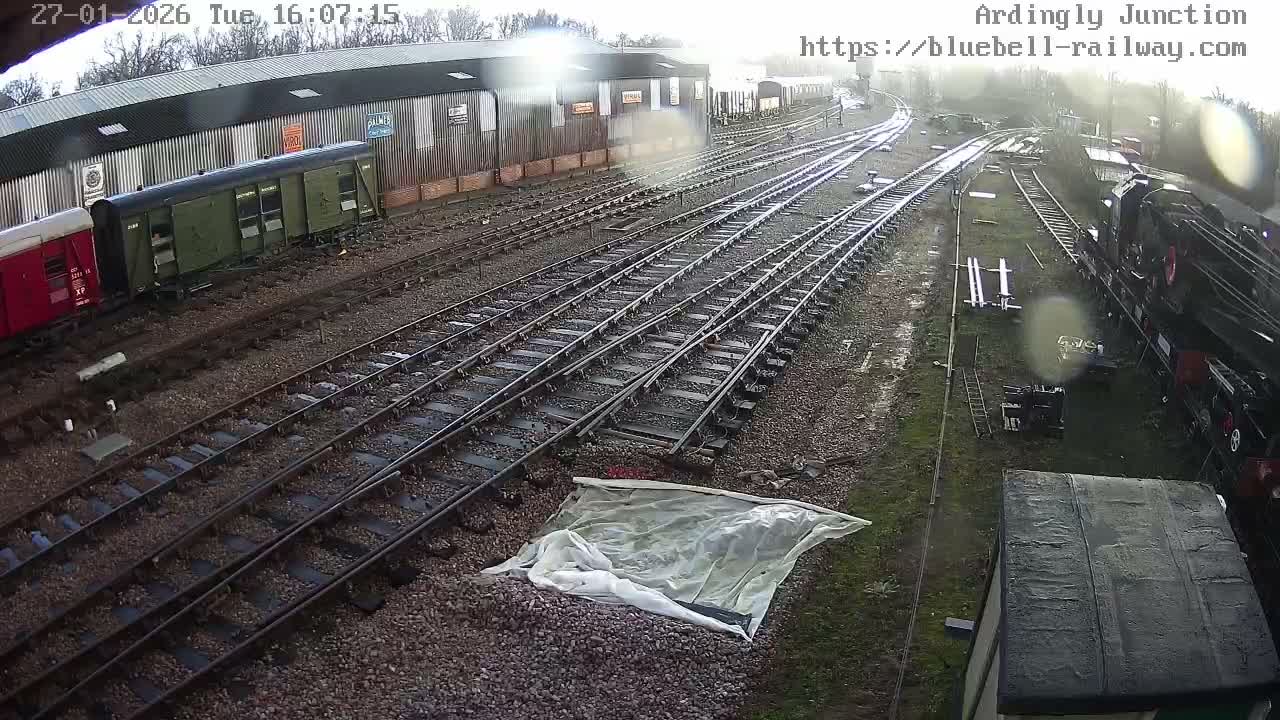 Sheffield Green, Bluebell Railway, Sheffield Park Station Ardingly Junction Live Cam - Uckfield, Wealden, East Sussex, South East, England, United Kingdom