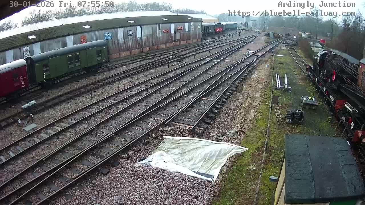 Sheffield Green, Bluebell Railway, Sheffield Park Station Ardingly Junction Live Cam - Uckfield, Wealden, East Sussex, South East, England, United Kingdom