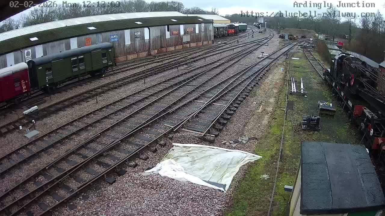 Sheffield Green, Bluebell Railway, Sheffield Park Station Ardingly Junction Live Cam - Uckfield, Wealden, East Sussex, South East, England, United Kingdom