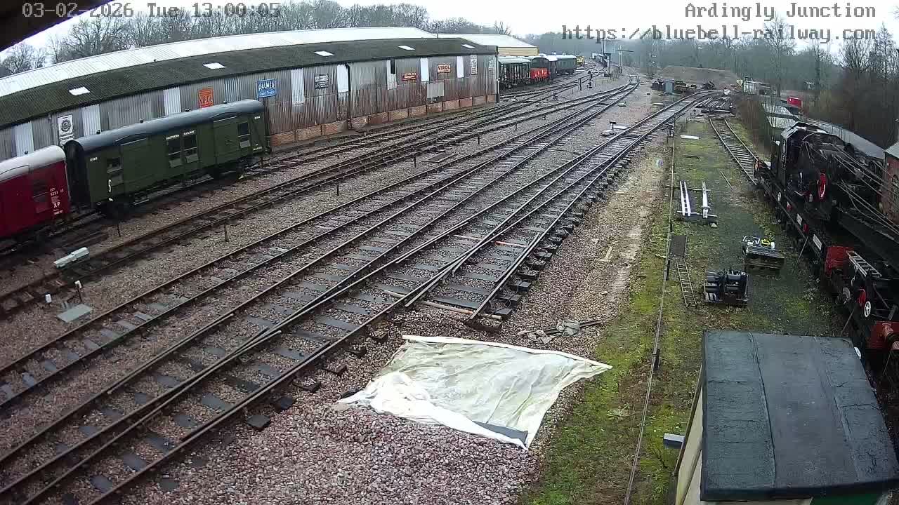 Sheffield Green, Bluebell Railway, Sheffield Park Station Ardingly Junction Live Cam - Uckfield, Wealden, East Sussex, South East, England, United Kingdom