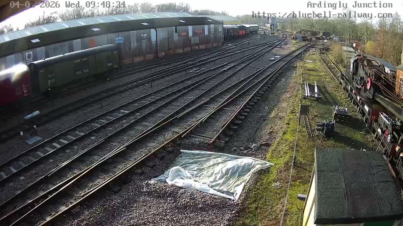 Sheffield Green, Bluebell Railway, Sheffield Park Station Ardingly Junction Live Cam - Uckfield, Wealden, East Sussex, South East, England, United Kingdom