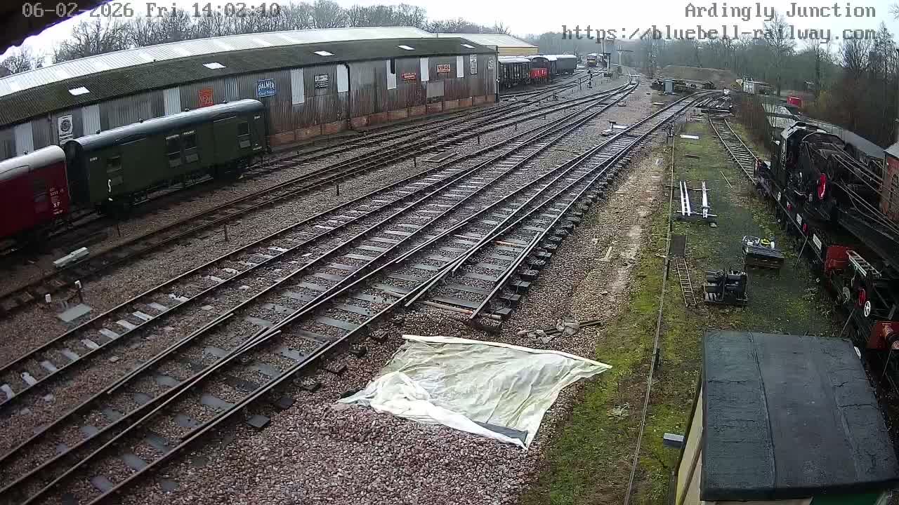 Sheffield Green, Bluebell Railway, Sheffield Park Station Ardingly Junction Live Cam - Uckfield, Wealden, East Sussex, South East, England, United Kingdom