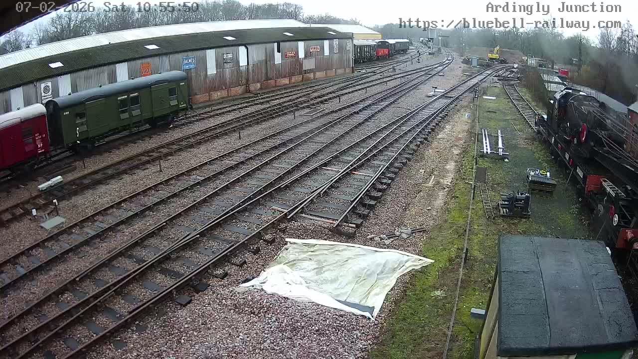 Sheffield Green, Bluebell Railway, Sheffield Park Station Ardingly Junction Live Cam - Uckfield, Wealden, East Sussex, South East, England, United Kingdom