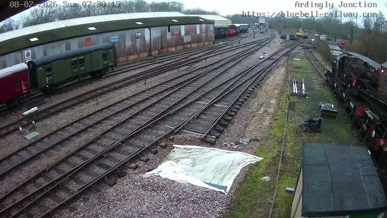 Sheffield Green, Bluebell Railway, Sheffield Park Station Ardingly Junction Live Cam - Uckfield, Wealden, East Sussex, South East, England, United Kingdom