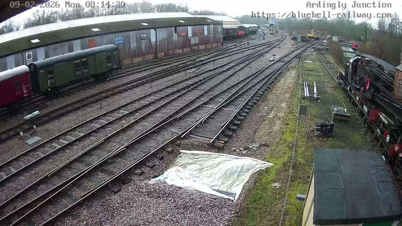 Sheffield Green, Bluebell Railway, Sheffield Park Station Ardingly Junction Live Cam - Uckfield, Wealden, East Sussex, South East, England, United Kingdom