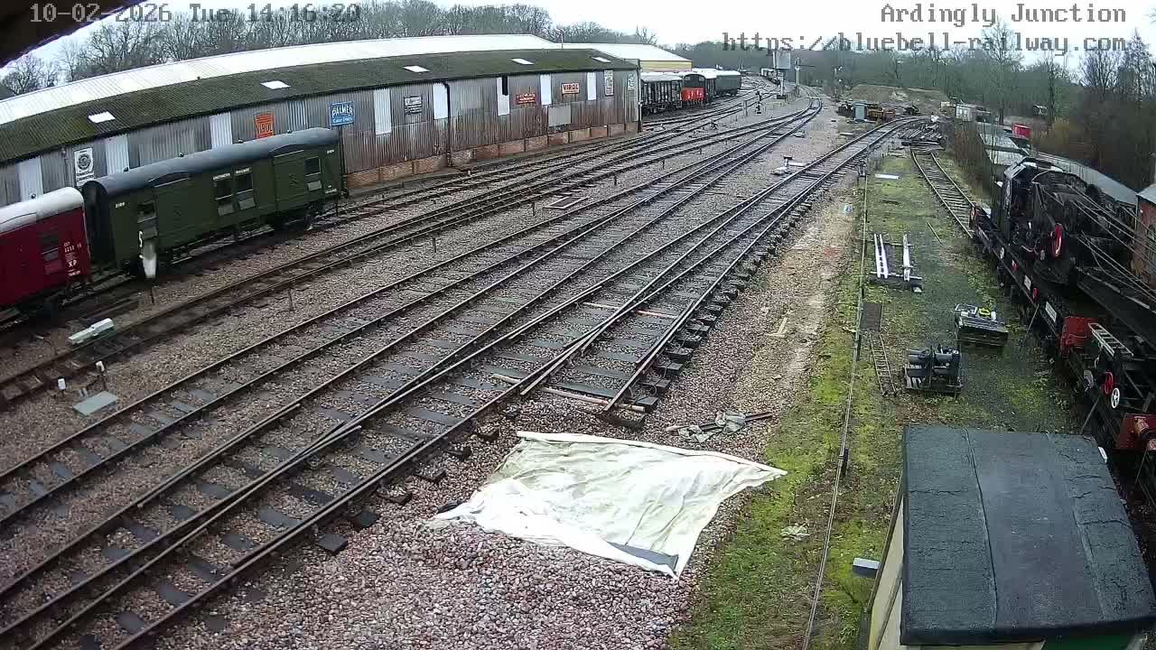 Sheffield Green, Bluebell Railway, Sheffield Park Station Ardingly Junction Live Cam - Uckfield, Wealden, East Sussex, South East, England, United Kingdom