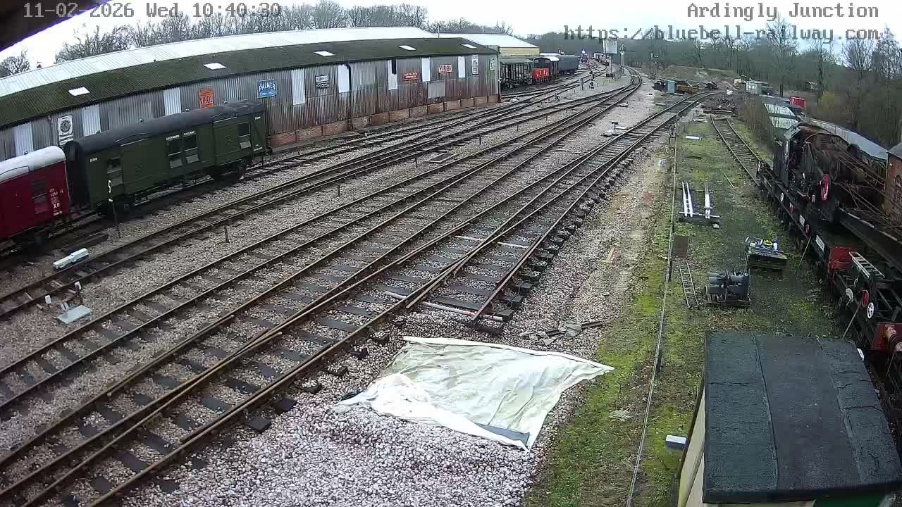 Sheffield Green, Bluebell Railway, Sheffield Park Station Ardingly Junction Live Cam - Uckfield, Wealden, East Sussex, South East, England, United Kingdom