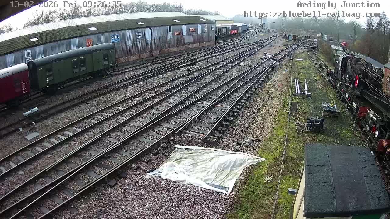 Sheffield Green, Bluebell Railway, Sheffield Park Station Ardingly Junction Live Cam - Uckfield, Wealden, East Sussex, South East, England, United Kingdom