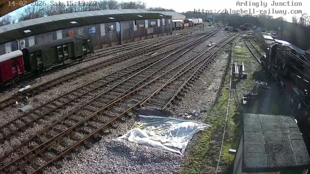 Sheffield Green, Bluebell Railway, Sheffield Park Station Ardingly Junction Live Cam - Uckfield, Wealden, East Sussex, South East, England, United Kingdom