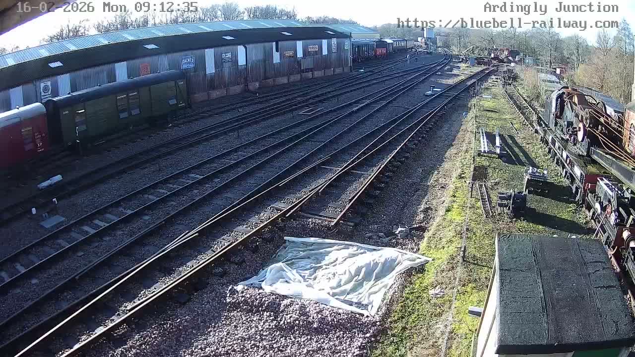 Sheffield Green, Bluebell Railway, Sheffield Park Station Ardingly Junction Live Cam - Uckfield, Wealden, East Sussex, South East, England, United Kingdom