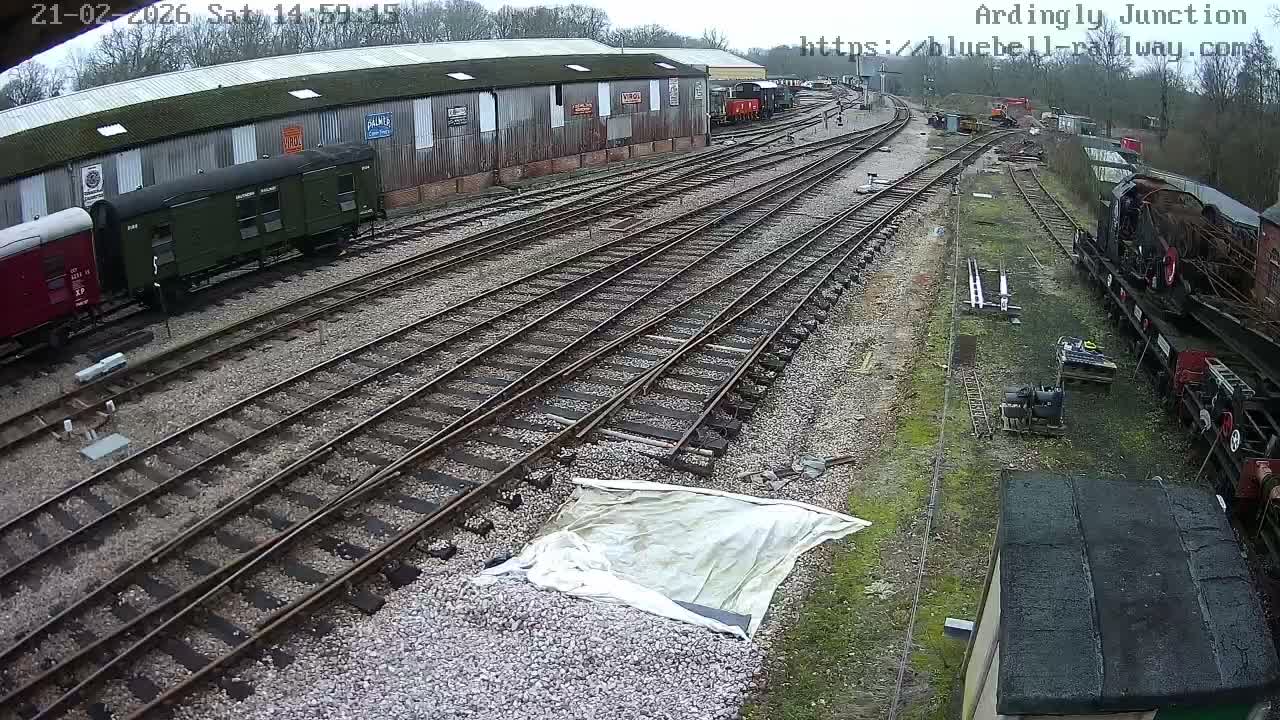Sheffield Green, Bluebell Railway, Sheffield Park Station Ardingly Junction Live Cam - Uckfield, Wealden, East Sussex, South East, England, United Kingdom
