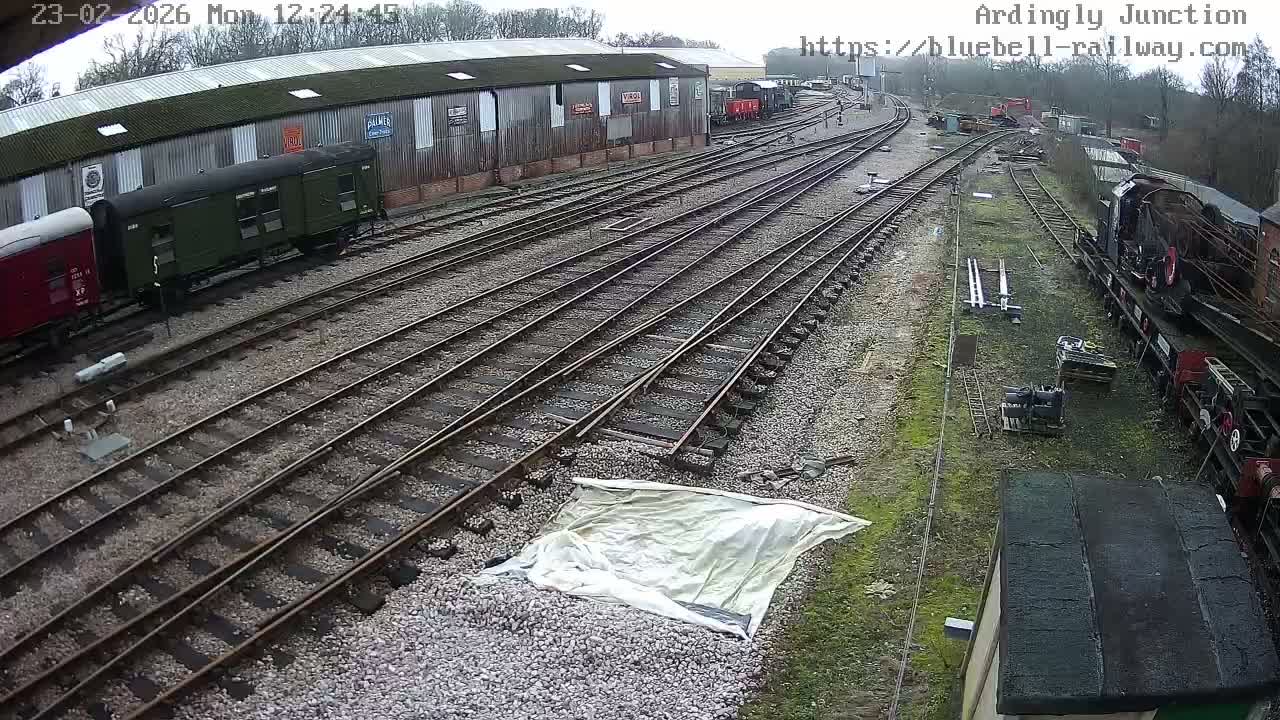 Sheffield Green, Bluebell Railway, Sheffield Park Station Ardingly Junction Live Cam - Uckfield, Wealden, East Sussex, South East, England, United Kingdom
