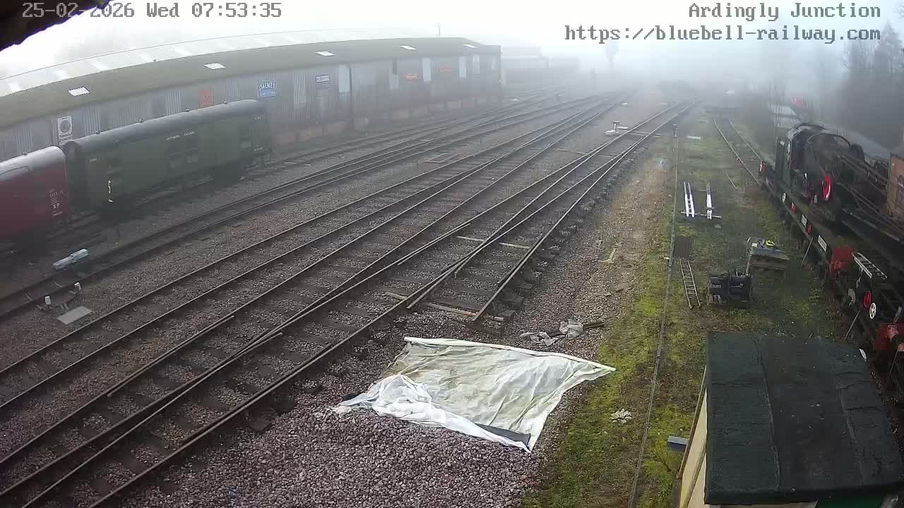 Sheffield Green, Bluebell Railway, Sheffield Park Station Ardingly Junction Live Cam - Uckfield, Wealden, East Sussex, South East, England, United Kingdom