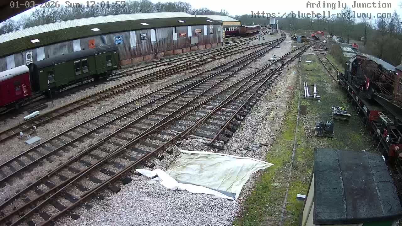 Sheffield Green, Bluebell Railway, Sheffield Park Station Ardingly Junction Live Cam - Uckfield, Wealden, East Sussex, South East, England, United Kingdom