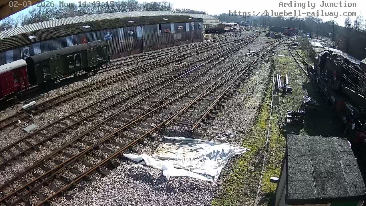 Sheffield Green, Bluebell Railway, Sheffield Park Station Ardingly Junction Live Cam - Uckfield, Wealden, East Sussex, South East, England, United Kingdom