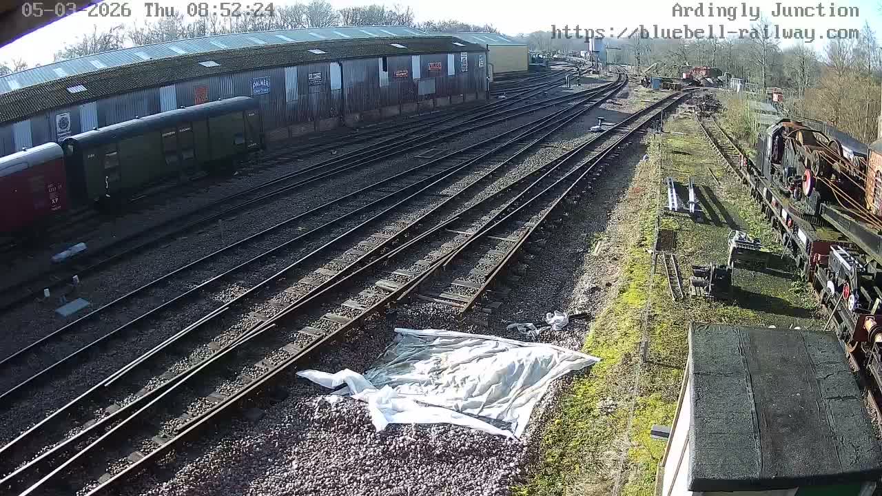 Sheffield Green, Bluebell Railway, Sheffield Park Station Ardingly Junction Live Cam - Uckfield, Wealden, East Sussex, South East, England, United Kingdom