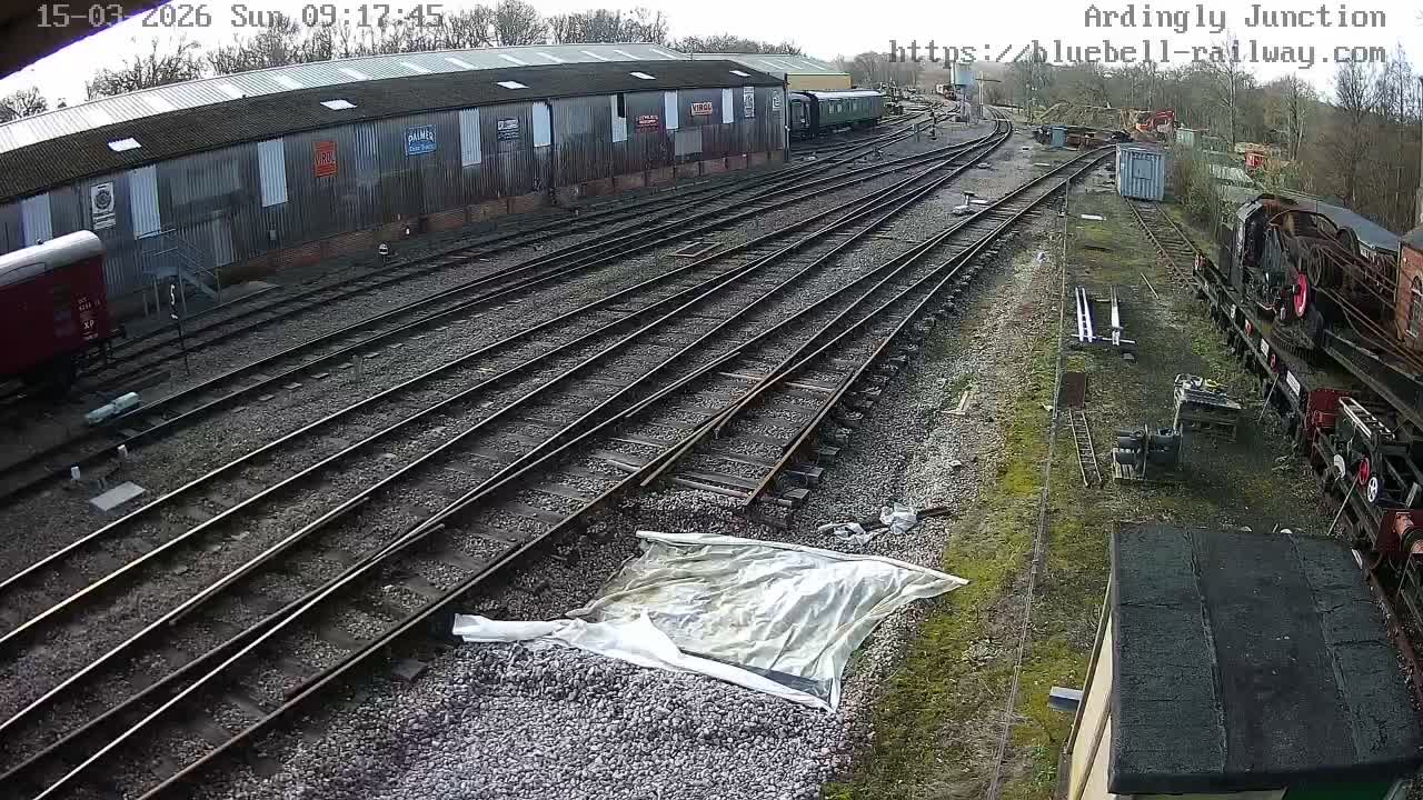 Sheffield Green, Bluebell Railway, Sheffield Park Station Ardingly Junction Live Cam - Uckfield, Wealden, East Sussex, South East, England, United Kingdom