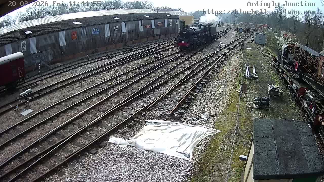 Sheffield Green, Bluebell Railway, Sheffield Park Station Ardingly Junction Live Cam - Uckfield, Wealden, East Sussex, South East, England, United Kingdom