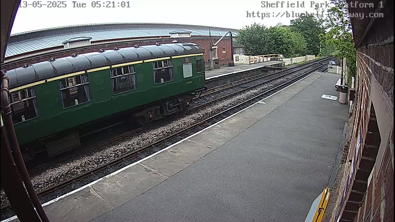 Platform 1 East Sheffield Green, Bluebell Railway, Sheffield Park Station  Live Cam - Uckfield, Wealden, East Sussex, South East, England, United Kingdom
