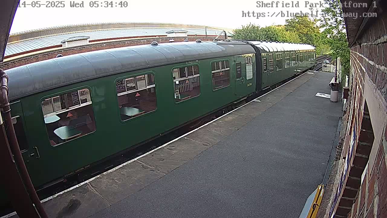 Platform 1 East Sheffield Green, Bluebell Railway, Sheffield Park Station  Live Cam - Uckfield, Wealden, East Sussex, South East, England, United Kingdom