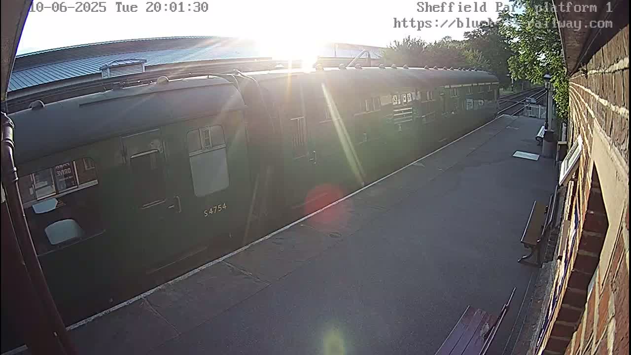 Platform 1 East Sheffield Green, Bluebell Railway, Sheffield Park Station  Live Cam - Uckfield, Wealden, East Sussex, South East, England, United Kingdom