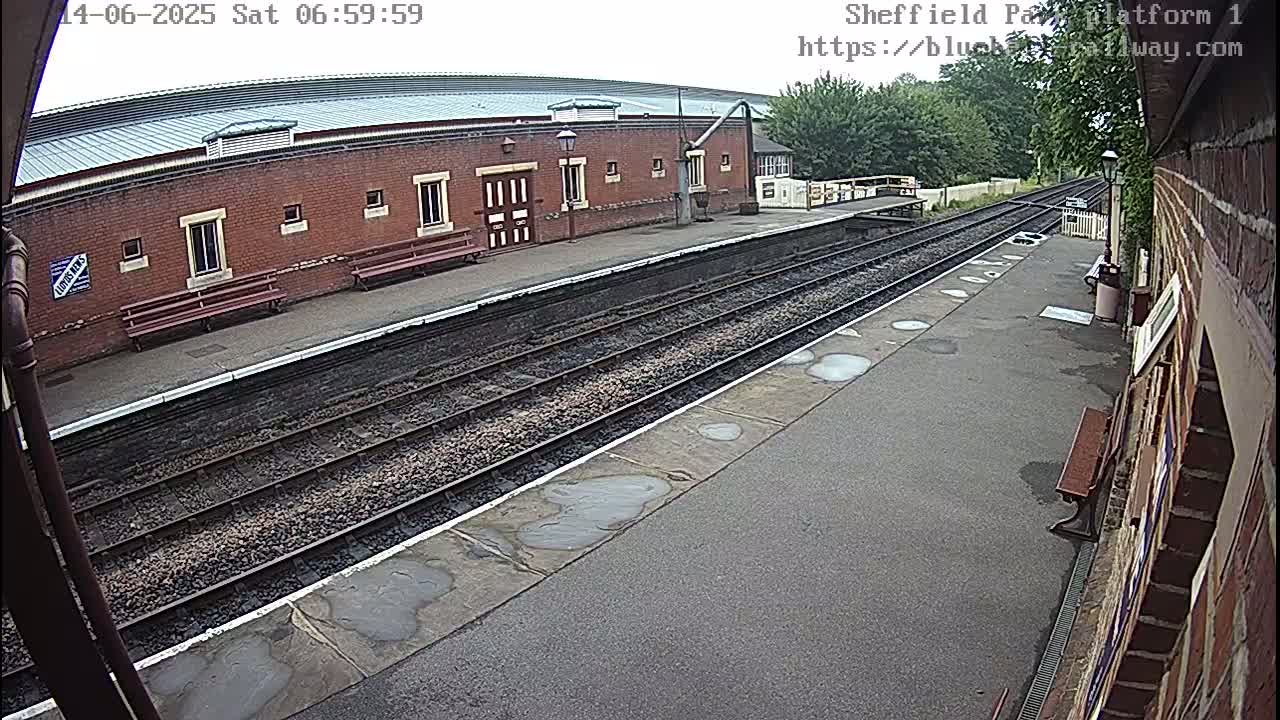 Platform 1 East Sheffield Green, Bluebell Railway, Sheffield Park Station  Live Cam - Uckfield, Wealden, East Sussex, South East, England, United Kingdom