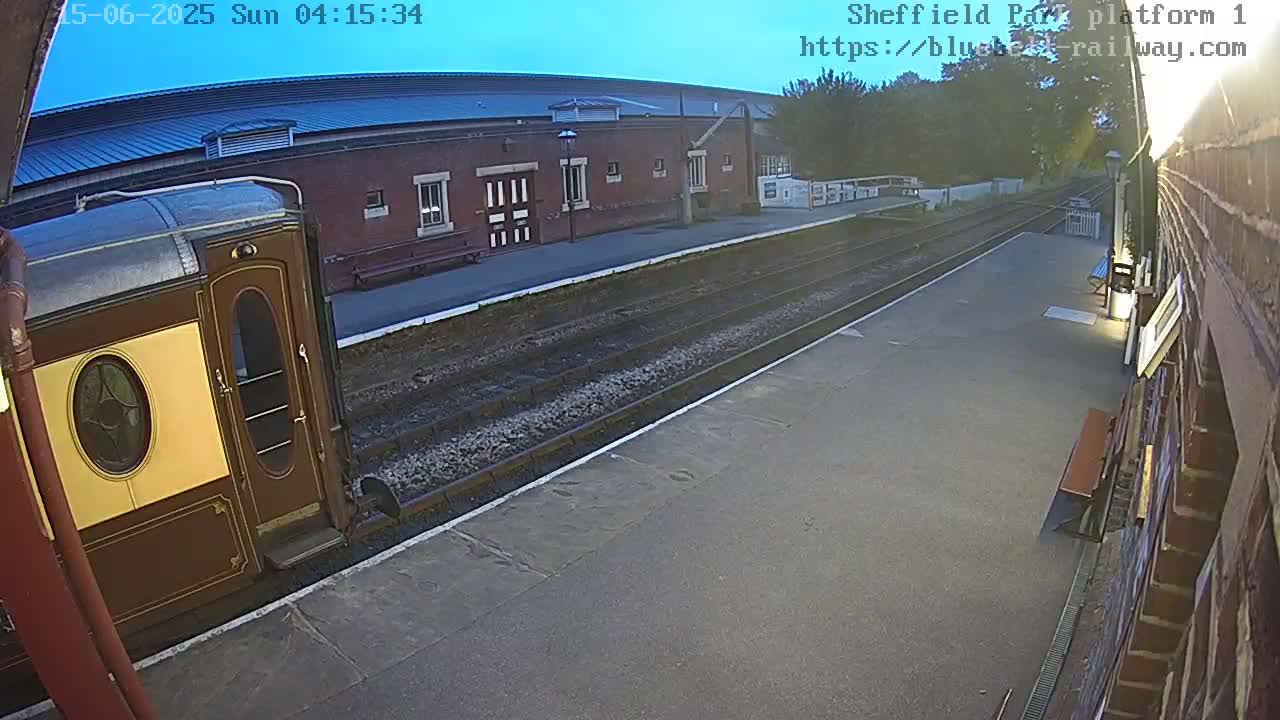 Platform 1 East Sheffield Green, Bluebell Railway, Sheffield Park Station  Live Cam - Uckfield, Wealden, East Sussex, South East, England, United Kingdom