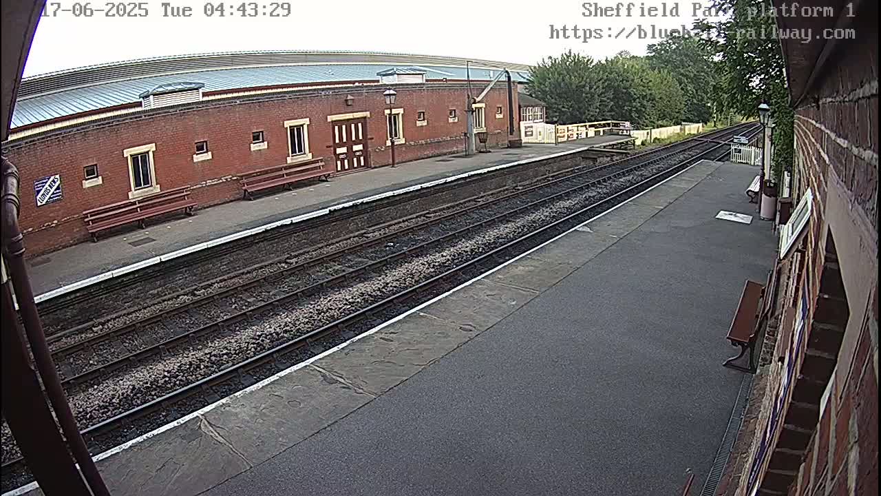 Platform 1 East Sheffield Green, Bluebell Railway, Sheffield Park Station  Live Cam - Uckfield, Wealden, East Sussex, South East, England, United Kingdom