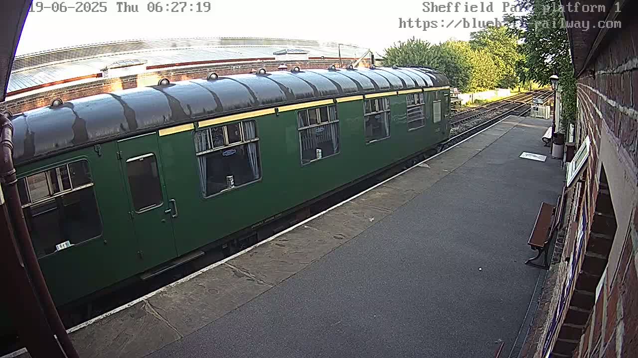Platform 1 East Sheffield Green, Bluebell Railway, Sheffield Park Station  Live Cam - Uckfield, Wealden, East Sussex, South East, England, United Kingdom