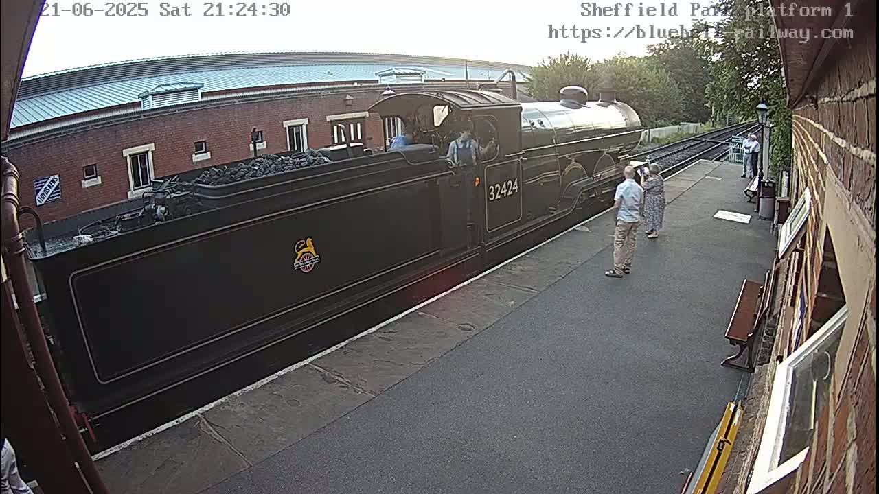Platform 1 East Sheffield Green, Bluebell Railway, Sheffield Park Station  Live Cam - Uckfield, Wealden, East Sussex, South East, England, United Kingdom
