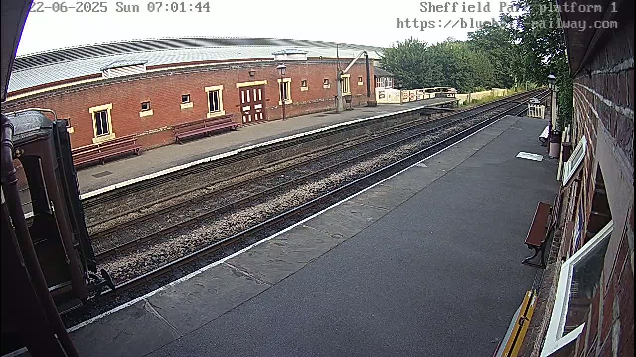 Platform 1 East Sheffield Green, Bluebell Railway, Sheffield Park Station  Live Cam - Uckfield, Wealden, East Sussex, South East, England, United Kingdom