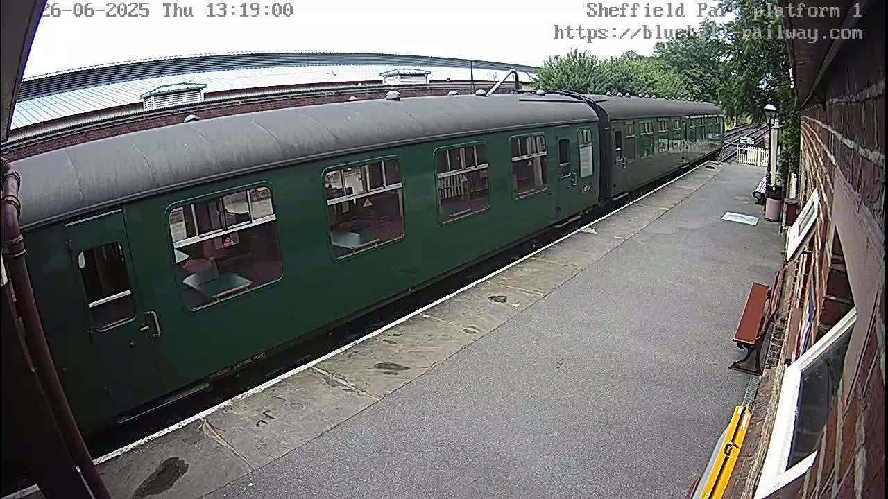 Platform 1 East Sheffield Green, Bluebell Railway, Sheffield Park Station  Live Cam - Uckfield, Wealden, East Sussex, South East, England, United Kingdom