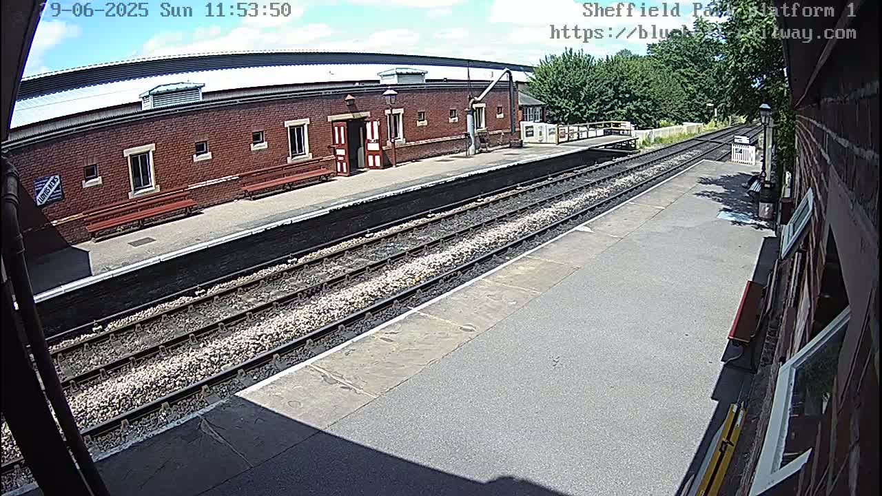 Platform 1 East Sheffield Green, Bluebell Railway, Sheffield Park Station  Live Cam - Uckfield, Wealden, East Sussex, South East, England, United Kingdom
