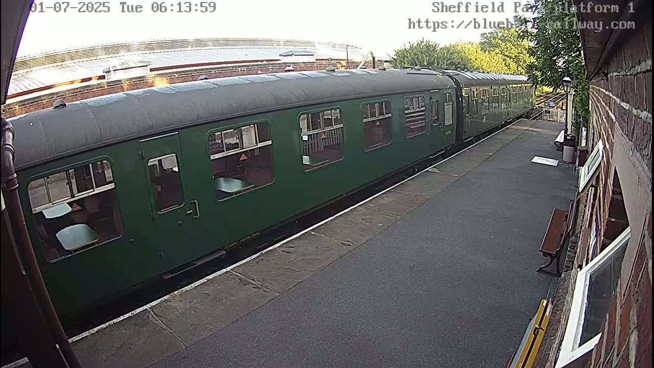 Platform 1 East Sheffield Green, Bluebell Railway, Sheffield Park Station  Live Cam - Uckfield, Wealden, East Sussex, South East, England, United Kingdom