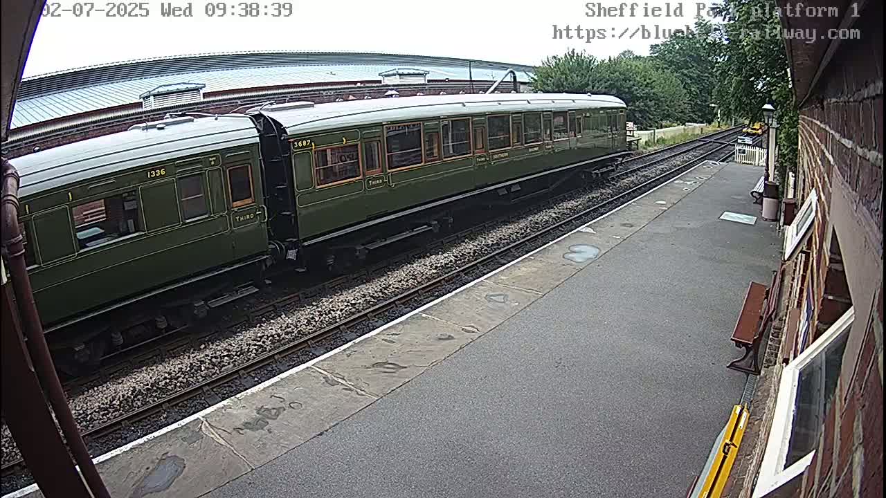 Platform 1 East Sheffield Green, Bluebell Railway, Sheffield Park Station  Live Cam - Uckfield, Wealden, East Sussex, South East, England, United Kingdom